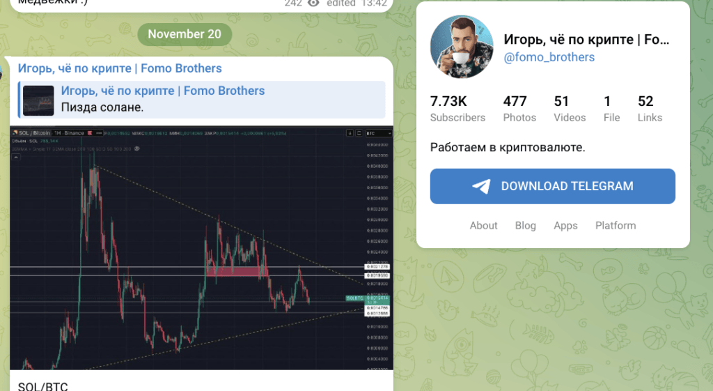 обзор Игорь, чё по крипте | Fomo Brothers