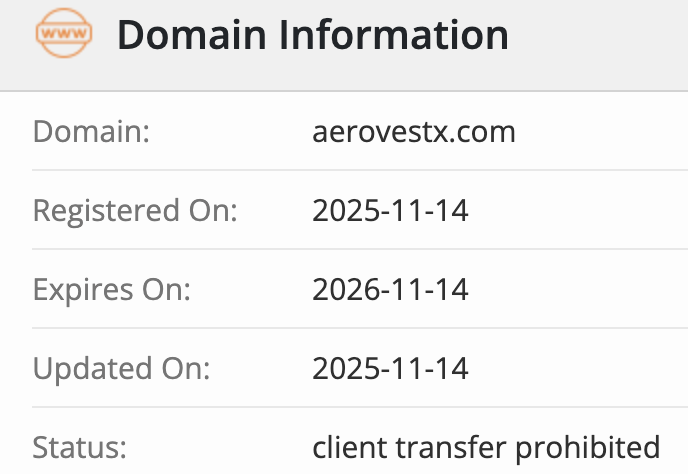 домен Aerovestx