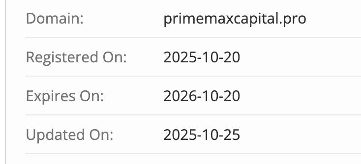 домен Prime Max Capital