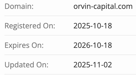 домен Orvin Capital