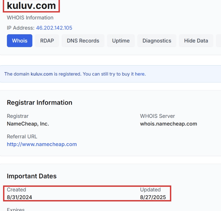 информация о Kuluv