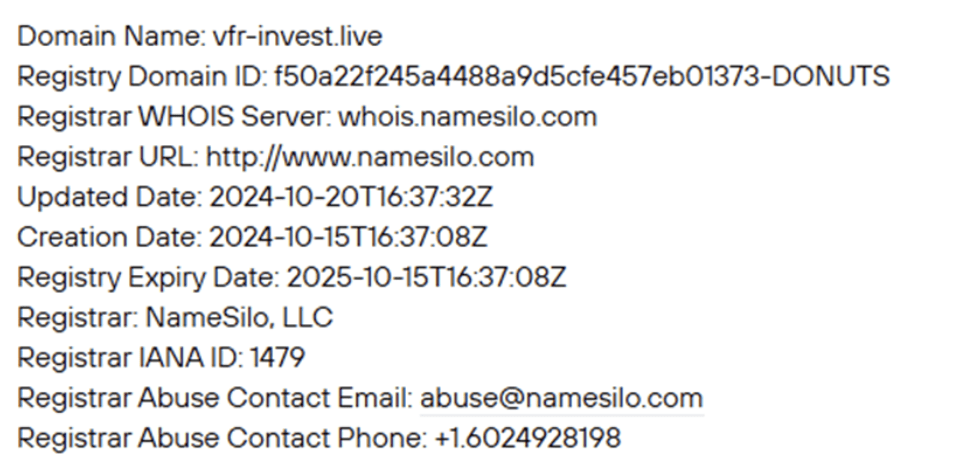 домен Vfr-invest